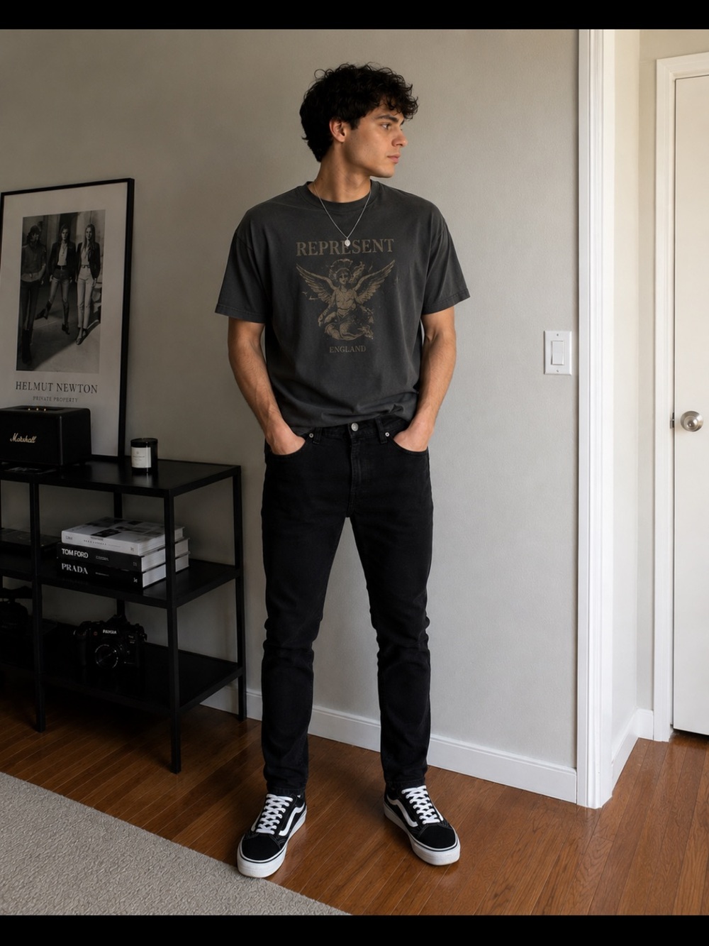 H&M Black Skinny Jeans Men’s 31x32 Slim Fit Stretch Denim